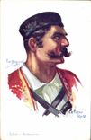 CPA Fantaisie Illustrateur Dupuis Militaria Infanterie Montenegrine Montenegro