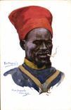 CPA Fantaisie Illustrateur Dupuis Militaria Tirailleur Senegalais Senegal