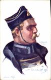 CPA Fantaisie Illustrateur Dupuis Militaria Lancier belge