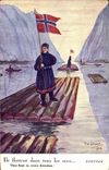 CPA Fantaisie Illustrateur Dupuis Ils flottent dans tous les sens Norvege