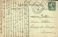 Vintage Postcard Nancy Fountain of Neptune by Guibal and grids of Jean Lamour