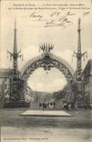 CPA Exposition de Nancy La porte monumentale Forges et Acieries de Pompey