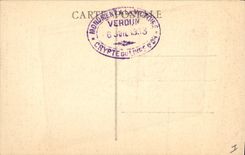 Postal el Libro de Oro de los soldados de Verdun Maître encuadernador Kieffer industria de Brandt