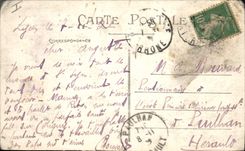 Postal Lyon Parque de la Cabeza de oro Puerta monumental Monumentos de los niños de la Ródano