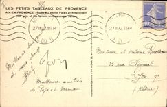 Vintage Postcard Aix in Provence Roasts old episcopal palate