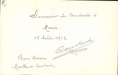 Vintage Postcard Fantasy (drawing has the hand) Flowers co. Marie