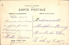 CPA Fantaisie (dessin a la main) Fleurs Fer a cheval 