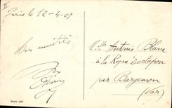 CPA Fantaisie Enfant Agneaux Papillons 