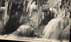 Vintage Postcard Cave Caves of Betharram Upper part room Joan of Arc