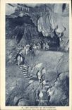 CPA Grotte Grottes de Betharram La descente dans les grottes inferieures 
