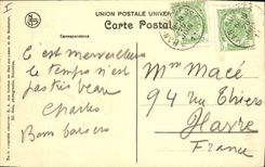 Vintage Postcard Cave of Han the mosque Caves