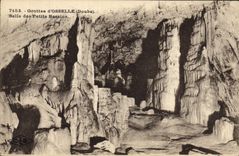 Vintage Postcard Cave Caves of Osselle Room of the small Basins