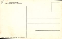 Postal Órgano Friburgo los órganos de la catedral