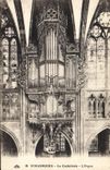 Postal Órgano Estrasburgo la catedral el órgano