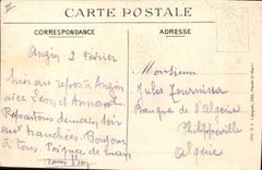 CPA Arras Salle de justice de paix apres le bombardement Militaria 