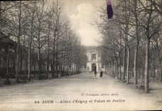 CPA Auch Allees d'Etigny et Palais de Justice 