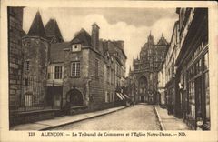 CPA Alencon Le Tribunal de Commerce et l'Eglise Notre Dame 
