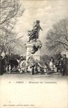 Vintage Postcard Militaria War of 1870 Nimes Monument of the combatants