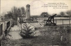 CPA Militaria Guerre de 1870 Champigny sur Marne La plate forme du monument
