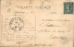 CPA Militaria Guerre de 1870 Le Bourget Interieur du caveau La barricade commandee par le Commandant Brasseur