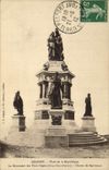 CPA Militaria Guerre de 1870 Belfort Place de la Republique Le monument des Trois Sieges Bartholdi