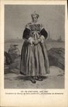 CPA Folklore En Bretagne vers 1840 Paludiere du Bourg de Batz en costume du dimanche