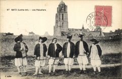 CPA Folklore Batz Les Paludiers 