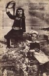 CPA Folklore Enfants Bretagne