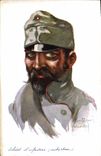CPA Fantaisie Illustrateur Dupuis Militaria Soldat d'infanterie autrichien