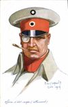 CPA Fantaisie Illustrateur Dupuis Militaria Officier d'Etat Major Allemand