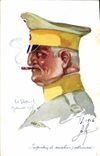CPA Fantaisie Illustrateur Dupuis Militaria Inspecteur de cavalerie allemand