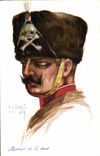 CPA Fantaisie Illustrateur Dupuis Militaria Hussard de la mort Tete de mort Squelette