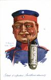 CPA Fantaisie Illustrateur Dupuis Militaria Soldat d'infanterie Landthrum allemand