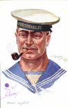 CPA Fantaisie Illustrateur Dupuis Militaria Marin anglais Cornwallis
