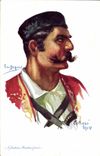 CPA Fantaisie Illustrateur Dupuis Militaria Infanterie Montenegrine Montenegro