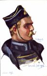 CPA Fantaisie Illustrateur Dupuis Militaria Lancier belge