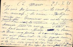 CPA Fantaisie (dessin a la main) Arbre