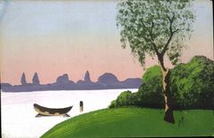 CPA Fantaisie (dessin a la main) Arbre