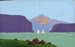 CPA Fantaisie (dessin a la main) Paysage