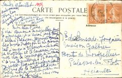 CPA Fantaisie (dessin a la main) Arbre