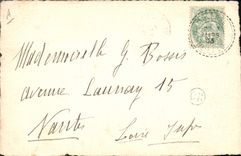 Vintage Postcard Fantasy (drawing has the hand) Rabbit