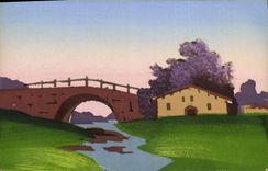 CPA Fantaisie (dessin a la main) Paysage