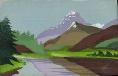 CPA Fantaisie (dessin a la main) Alpages