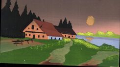 CPA Fantaisie (dessin a la main) Chaumiere