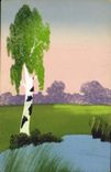CPA Fantaisie (dessin a la main) Arbre