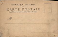 CPA Fantaisie (dessin a la main) Ville