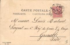 Vintage Postcard Fantasy Woman Rabbit