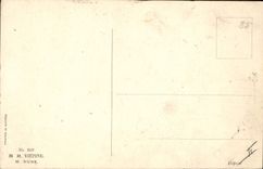 Vintage Postcard Fantasy Woman Cat