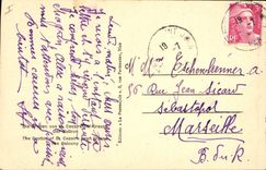 Postal Gruta Grutas de Santo Cezaire cerca Graso el balcón