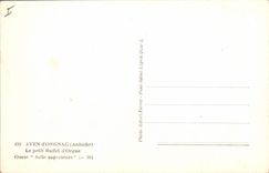 Postal Gruta Grutas Sima de Orgnac el pequeño aparador de órgano Occidental Sala superior